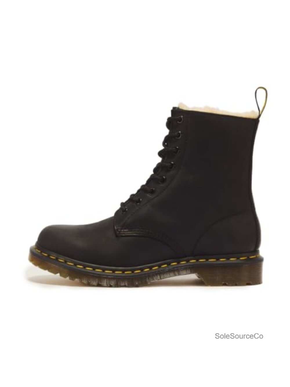 Dr Martens 1460 Serena Leather Warmwair Lace Up Mid Calf Boot